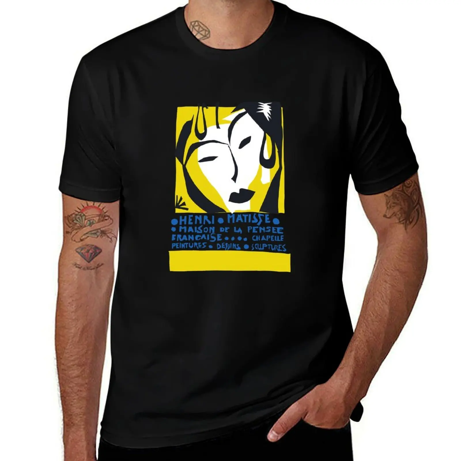 Matisse Collage Poster T-Shirt man t shirt luxury essential t shirt t shirts for man pack white T-shirt