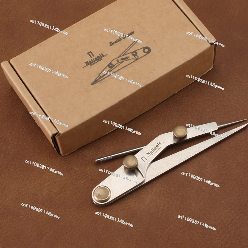 DIY LeatherCraft Silver Refill Marking Tool Gap Rule Lockable Spacing Gauge Leather Spacing Gauge Professional
