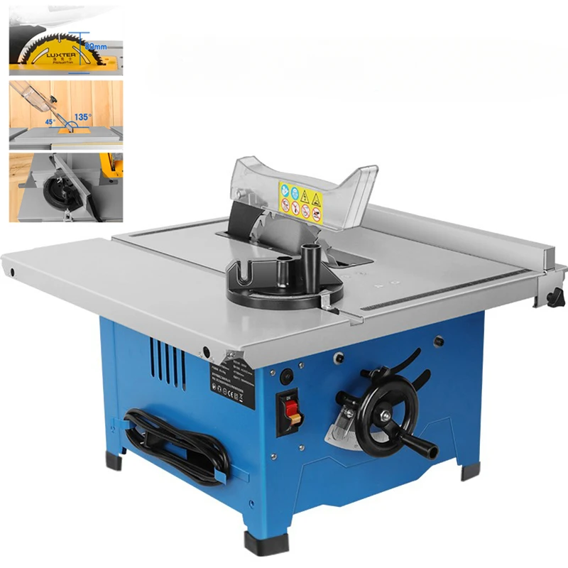 8 Inch Wood Circular Saw 1800W Woodworking Dust-Proof   Electric Cutting Tool Multi-Function Precision Table Saw M1YD-HK-210B