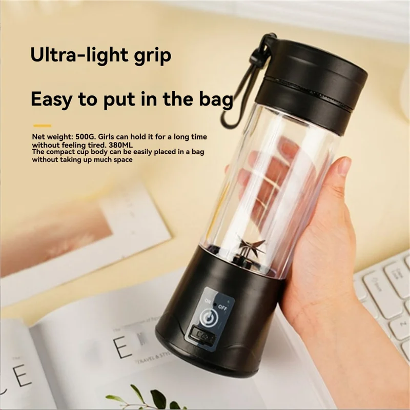 A85I-استخدام الطلاب عصارة محمولة لاسلكية USB شحن كوب عصير متعدد الوظائف منزل صغير