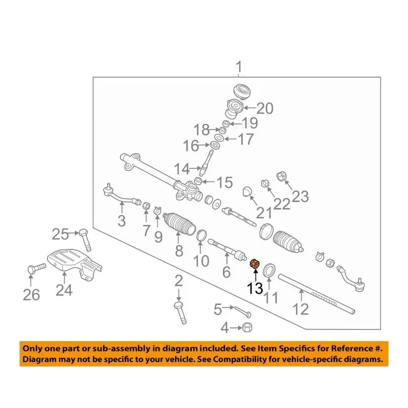 OEM 565213X000 Steering Gear-Rack Bushing For KIA CERATO 2013-2016 For HYUNDAI ELANTRA MD I30 VELOSTER 2012-2017