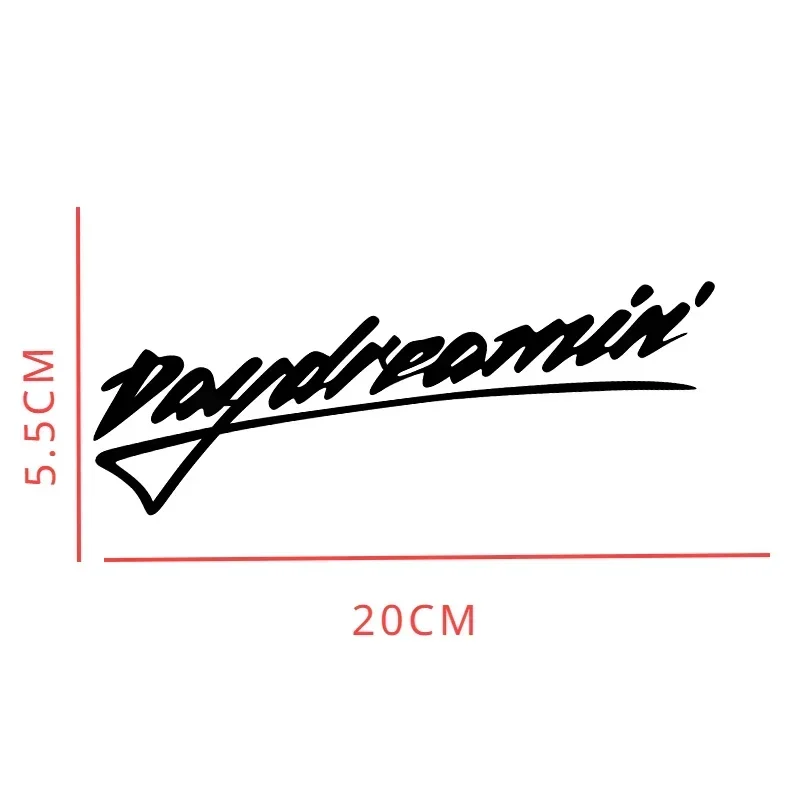 

1pc DAYDREAMING Motorcycle Fuel Tank Helmet Vinyl Decals Waterproof Car Stickers Windshield Windows Decoration/B