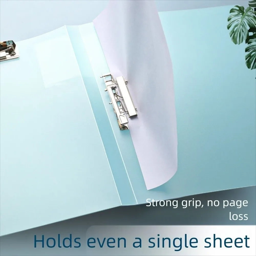 Transparante A4-map met dubbele clip Modeontwerp Dubbele clipmap Frisse stijl Klein formaat gegevensopslagmap