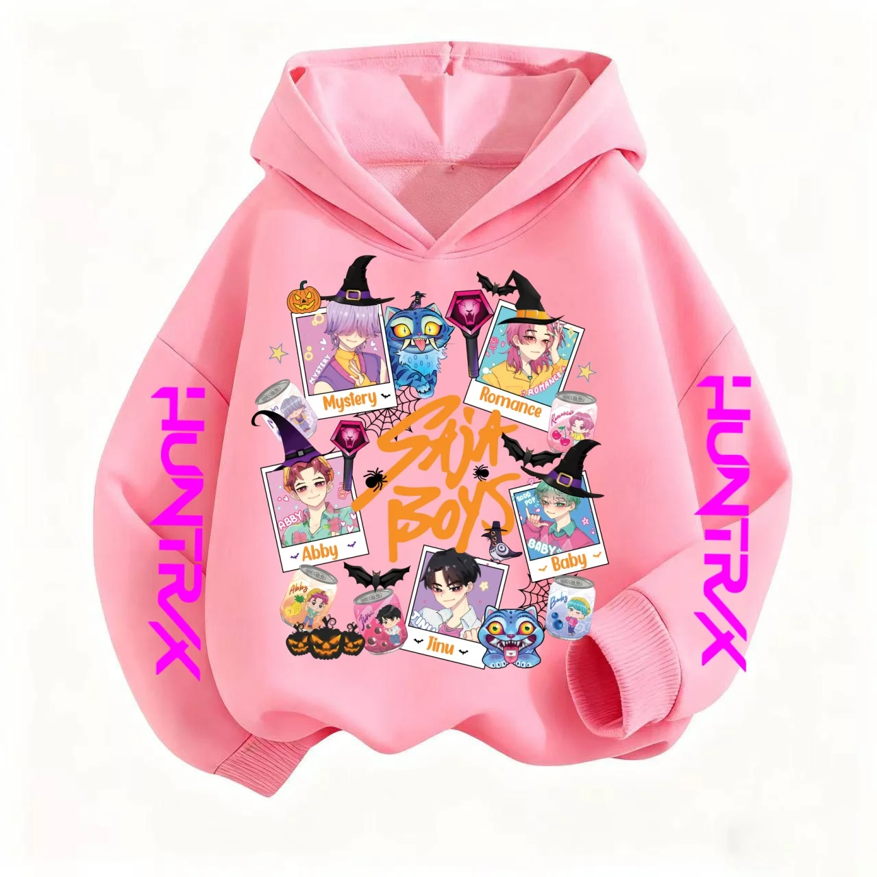 

Halloween Y2k Hip Hop Hoodie Manga Children's Kpop Devil Hunter Children's Sportswear Cute Harajuku Tiger Hoodie Boys and Girls