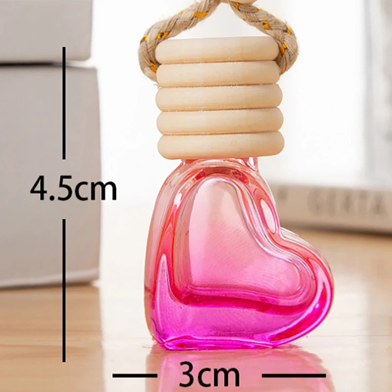 Perfume Bottle Ornament Hanging Empty Bottle Essential Oil Diffuser Fragrance Air Freshener Scent Car Interior Accessory