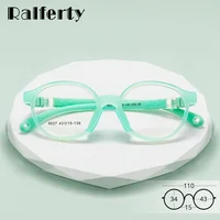 Ralferty-gafas ultraligeras de silicona para niños, montura redonda de moda para niñas, para prescripción óptica, ligeras y transparentes 43