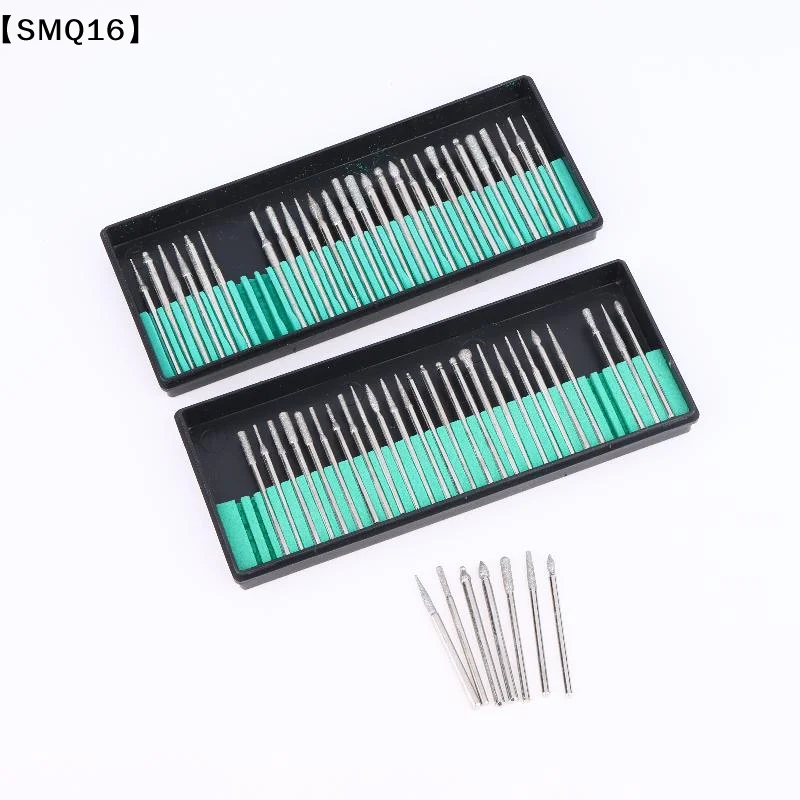 1Set Diamond Grinding Head Wear-resistant Drill Bit Set For Woodworking Engraving Carving Polishing Drill Bit Rotary Tool 【SMQ】