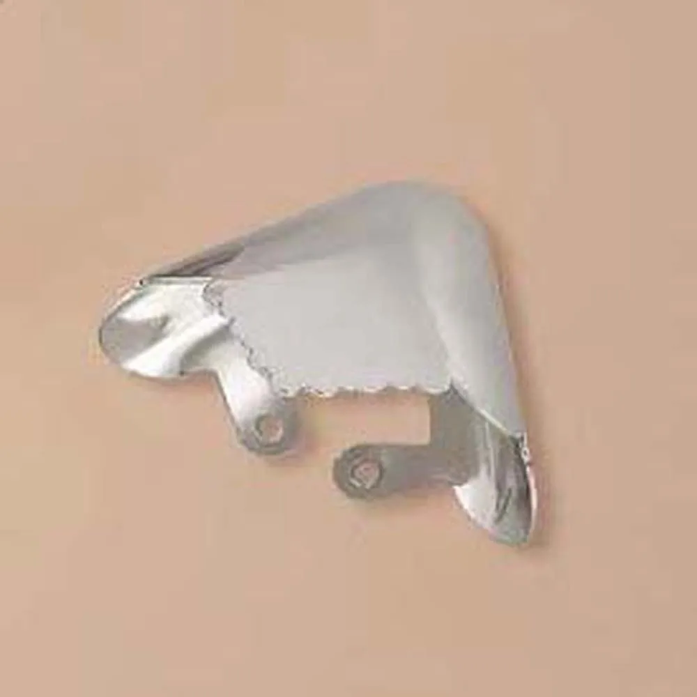 3 Pair Alloy Metal High Heels Tip Covers Anti Kick Pointed Shape Pointed Toe Caps Universal Size Scratch Resistant
