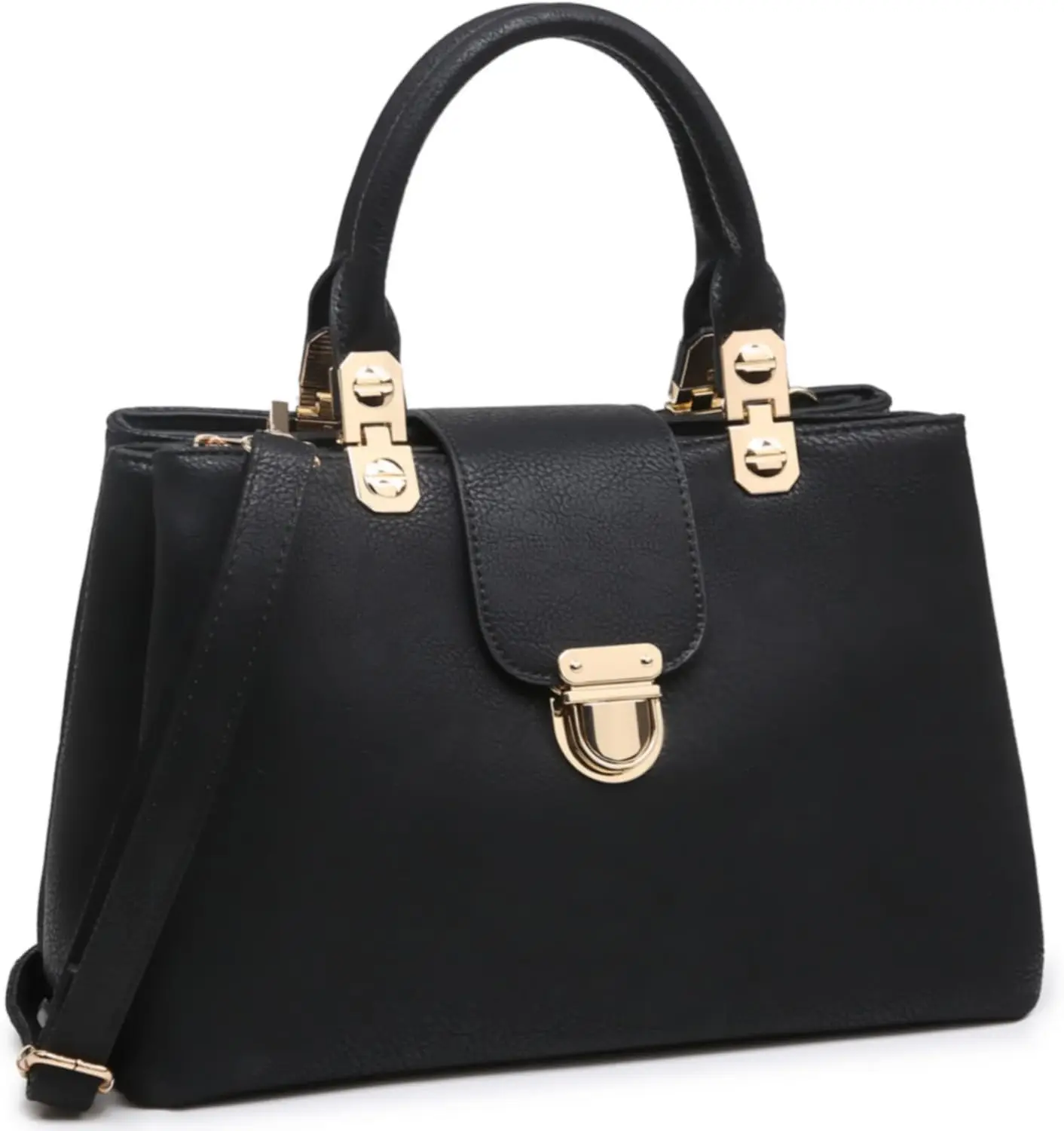 

Women Satchel Handbags Top Handle Purse Medium Tote Bag Vegan Leather Shoulder Bag