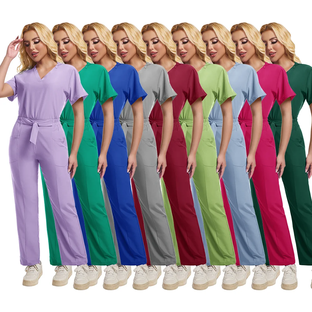 Clinical Green Gray Blue Rose Sanitary Dentist Medical Nursing Veterinary Surgical Uniform Men Work Wear Jogger Man Scrubs Sets