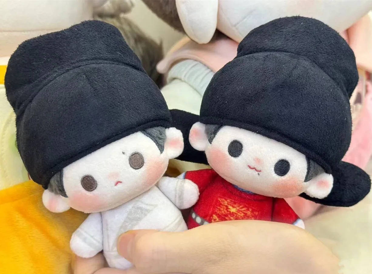2PCS In Stock Original 10cm Wang Yibo Xiao Zhan Cool Guy Stuffed Plushies Doll Clothes Keychain Anime Game Toy Costume Cosplay