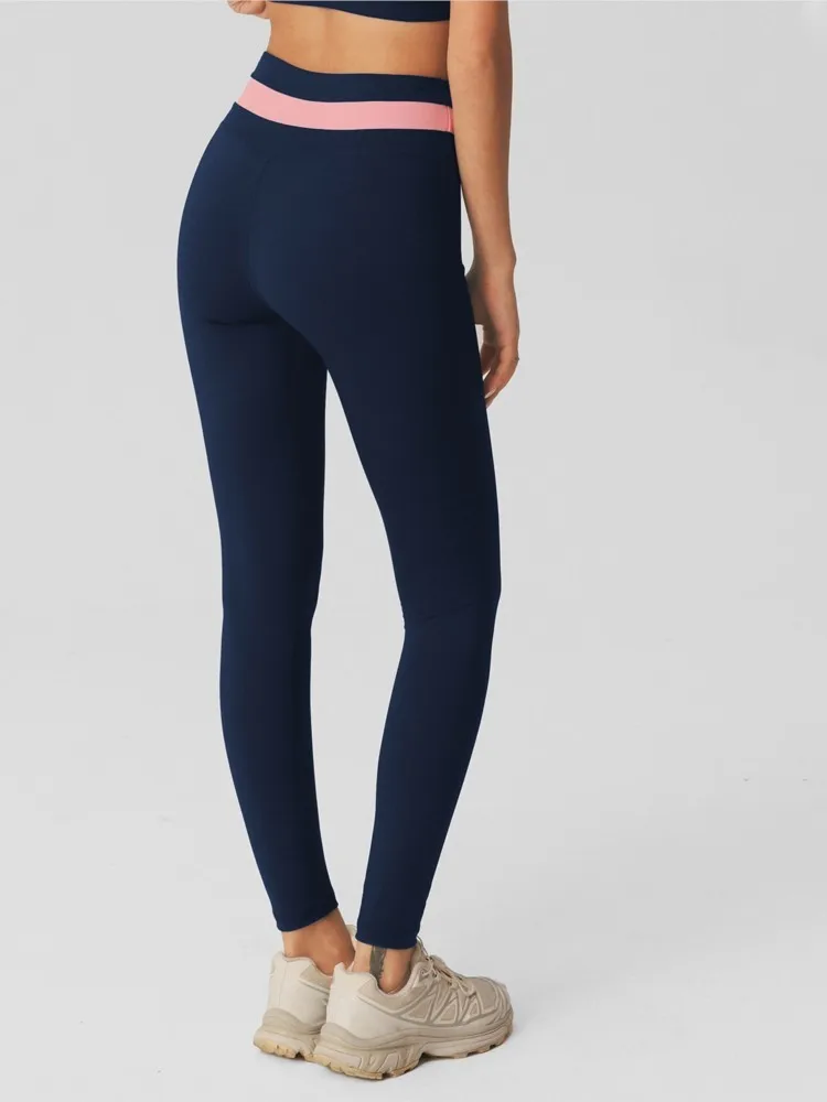 Soft Motion Straight Leg Bottoms Women's High Waist Yoga Pants GYM Leggings Naked Feel Pilates Running Sports Trousers Leggings