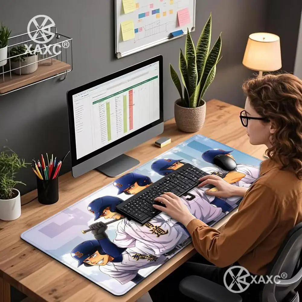 baseball Anime A Ace of Diamond XAXC Mouse Pad large keyboard mouse desk pad non-slip rubber gaming mouse pad laptop mouse