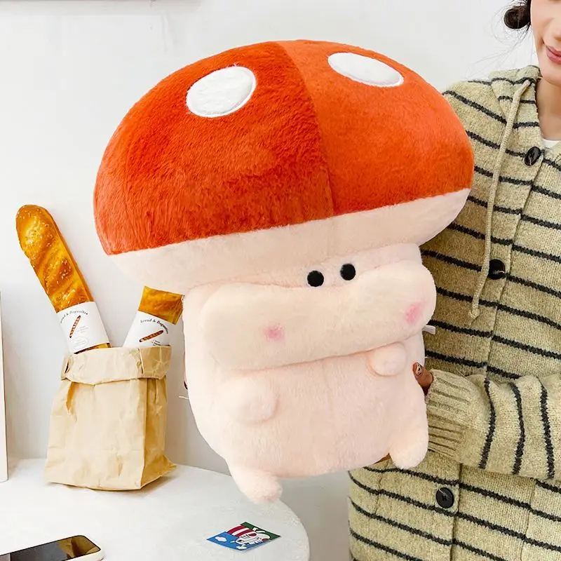 Jouet en peluche champignon doux et mignon, poupée de guérison, décoration de la maison, oreiller câlin, cadeau parfait pour les filles