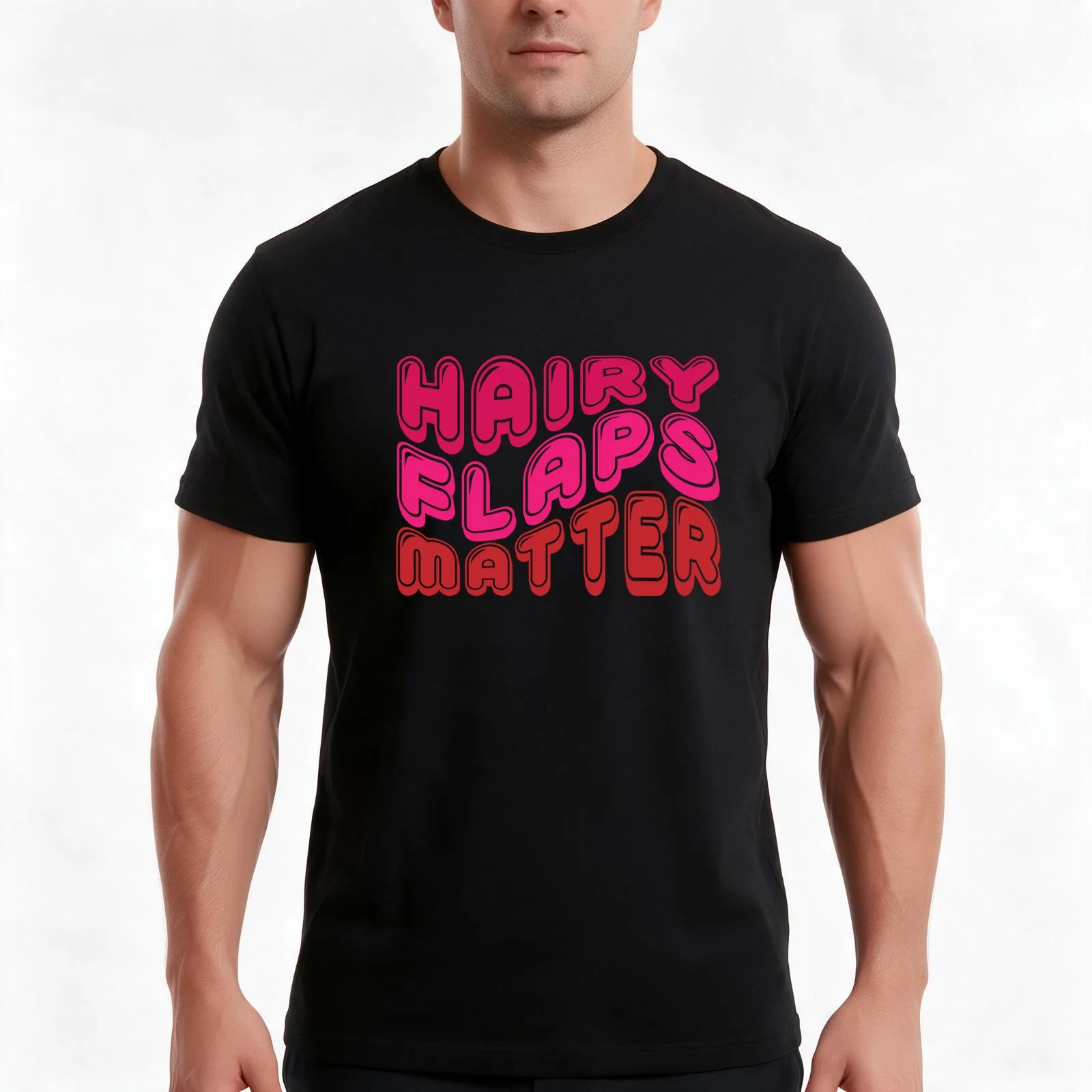 Joke Hairy Flaps Matter T-Shirt Summer Casual Cotton Tee Oversized Streetwear Tops Vintage Graphic Print Unisex Men Women