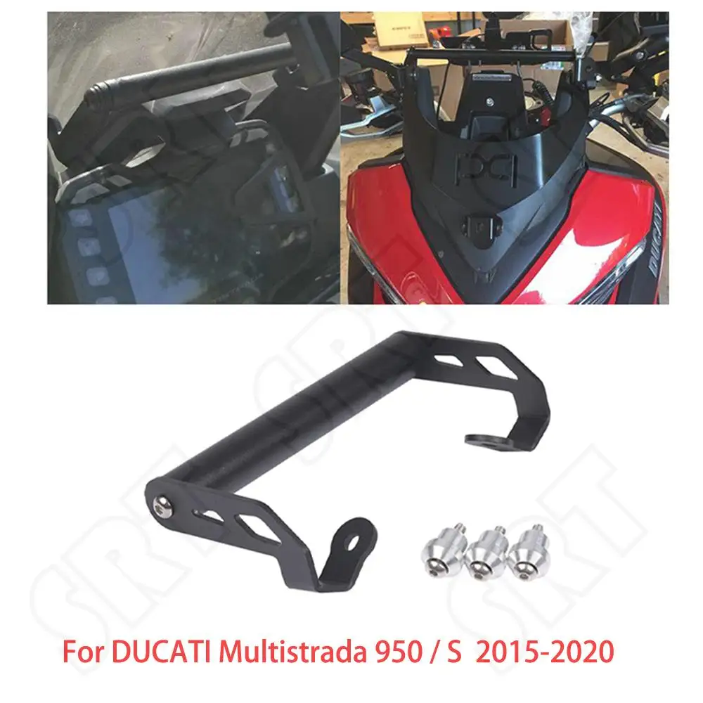 

For Ducati Multistrada 1200S 1200 Enduro 950 950S 2015-2020 Motorcycle Smart Phone And GPS Navigation Adapt Plate Holder Bracket