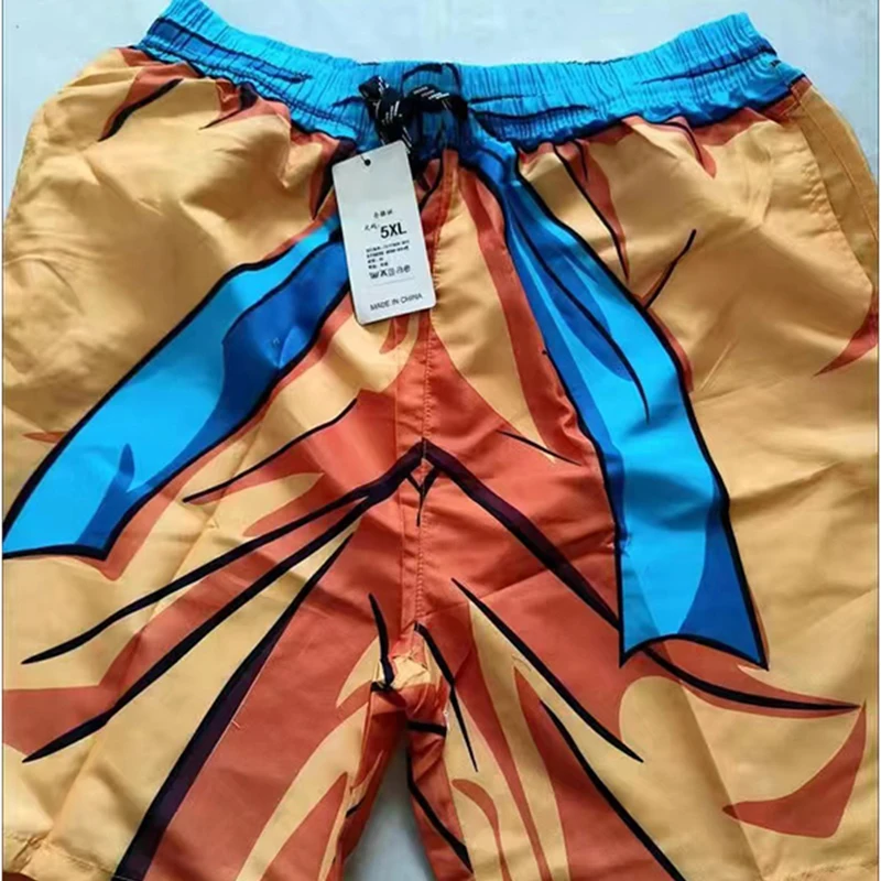 Dragon Ball Son Goku pantaloni corti estate uomo palestra pantaloncini da corsa Cartoon traspirante Cosplay costume da bagno pantaloni da spiaggia