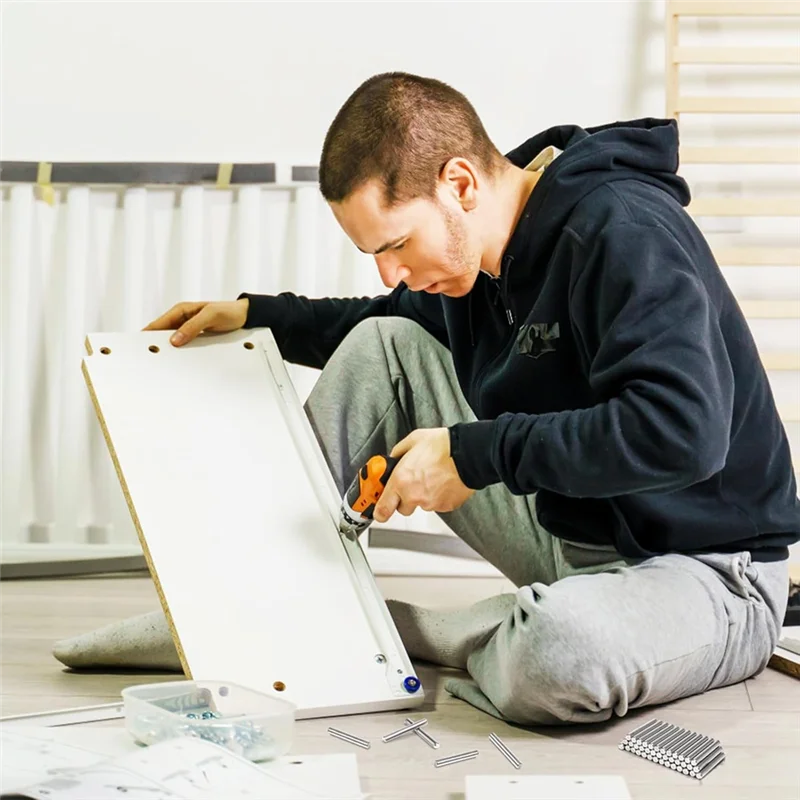 ABJY-100Pcs مسامير من الفولاذ المقاوم للصدأ، 5 مم × 40 مم مسامير دعامة رف لأثاث أرفف الخزانات