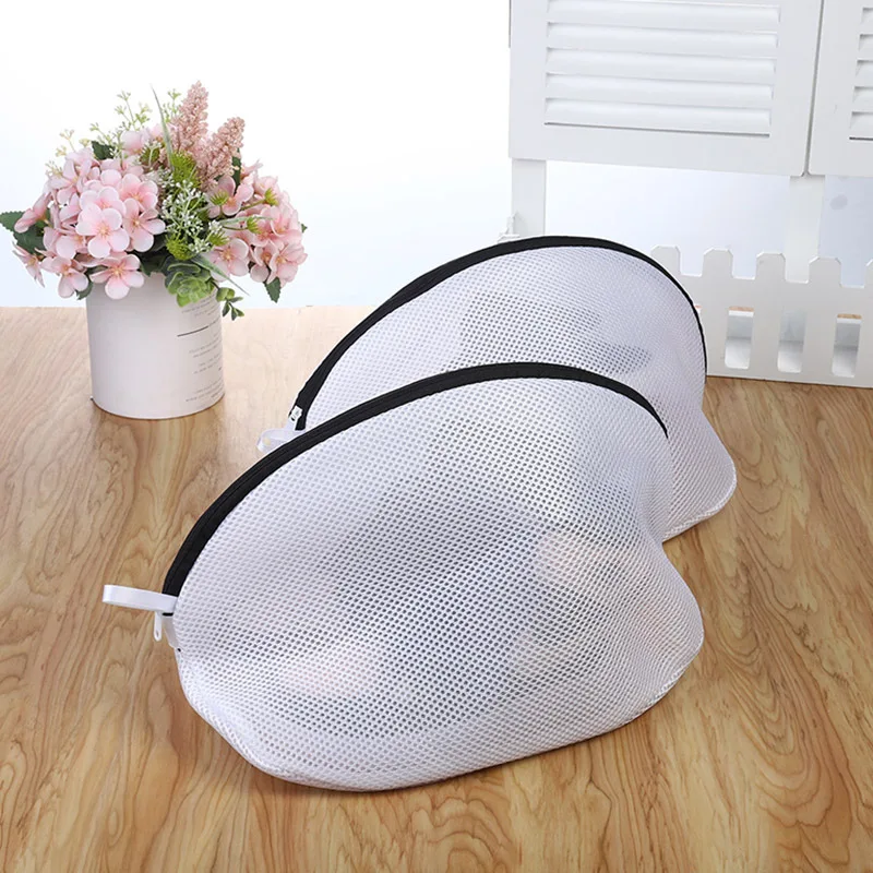 Shoe Washing Bag Mesh Shoe Laundry Bags with Zip Mesh Laundry Bag for Trainers/Shoes Boot Shoes Socks Washing Machines Bra Bag