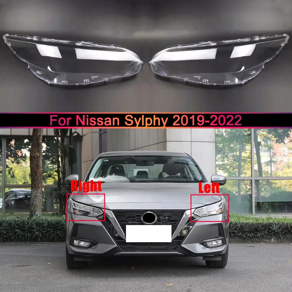 

For Nissan Sylphy 2019 2020 ​2021 2022 Headlamp Housing Transparent Mask Cover Headlight Shell Plexiglass Replace Original Lens