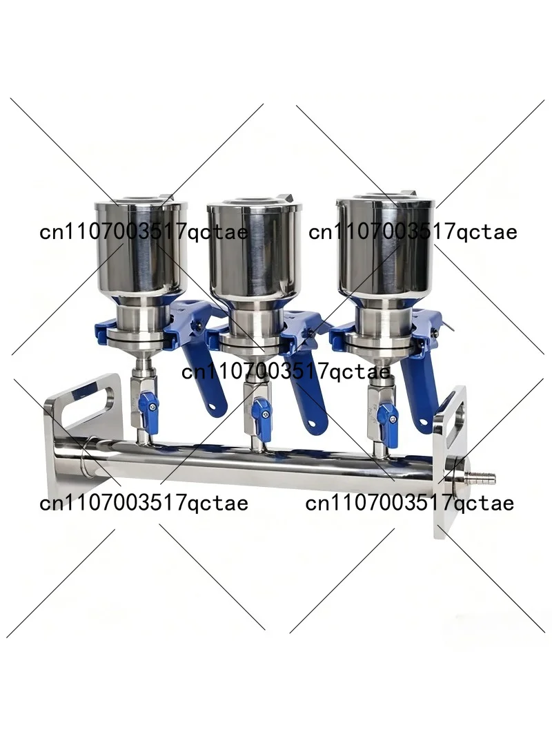 Lab Vacuum Manifold 3 Station with Stainless Steel Valve Filtration Apparatus for Laboratory Use