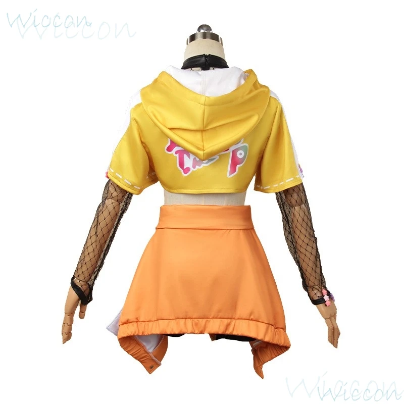 Disfraz de Cosplay de Halloween para hombre y mujer, traje de Cosplay con diseño de pato amarillo, disfraz de Vera Nair, peluca, traje de rol de Anime, juego Identity V