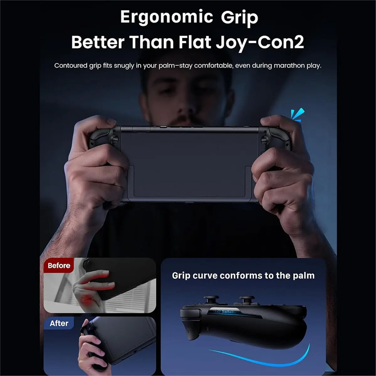 For Switch 2 Game Controller, Wireless Joypad Gamepad for Switch 2,Hall Effect TMR Joystick, 9- Gyro, RGB Lighting