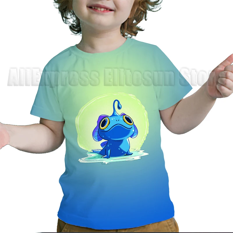 The Sea Beast 3D Print T Shirt Kids Round Neck Summer Fashion T-shirt Boy Girl Unisex Loose Sports Children\'s Clothing Tshirts