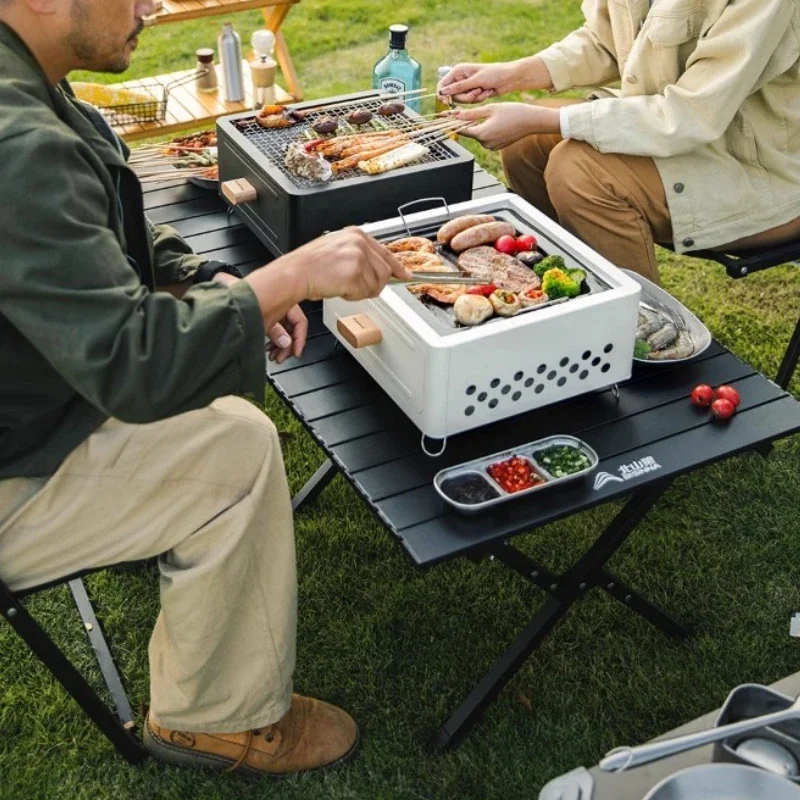 

Household Outdoor Trip Barbecue Grill Lightweight Indoor Grill Camping Travel Portable Stoves Multi-functional Stove Equipment
