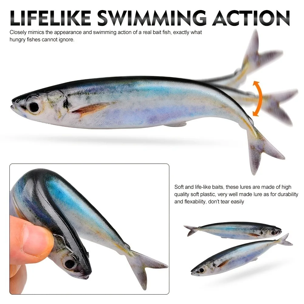deep water fishing lures for sale Slammer 10" Shad At 11 grams Saltwater Fishing Lures Kit, Jerkbait