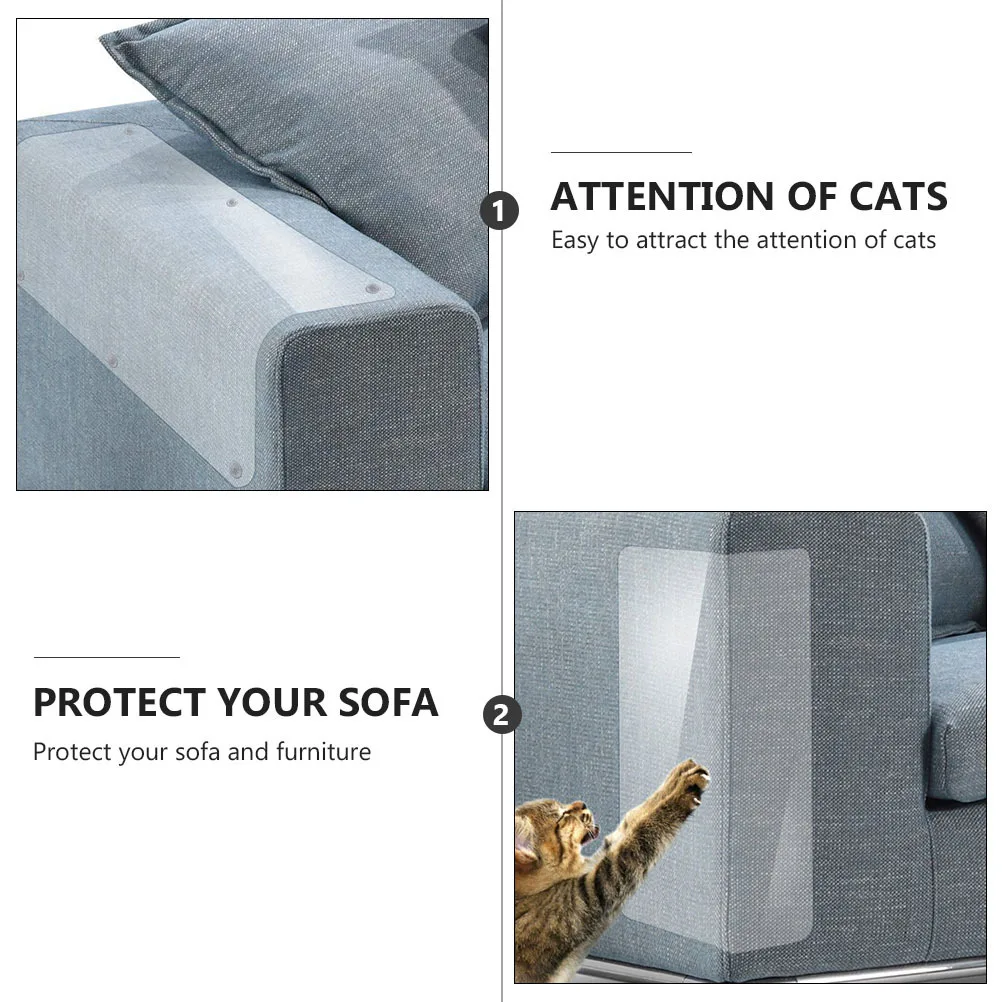 

Cat Scratch Furniture Protector Clear Self-Adhesive Pet For Sofa Bed Chair Cat Claw Stopper Pvc Wear Resistant