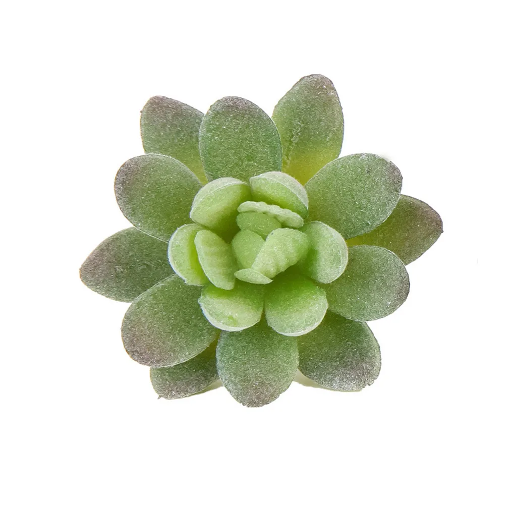 1pc Artifical Succulents Potted Plant Simulation Fake Flower Small DIY Plant PVC Planting PV Velvet Desktop Garden Wedding Decor