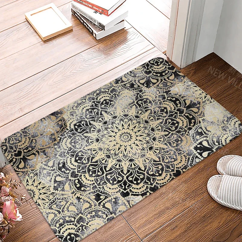 Anti-slip Bath Mat Bathroom Small Rug Shower Mat Home Decor Door Mat Kitchen Bedroom Entrance Room mats Persia vintage Mandala