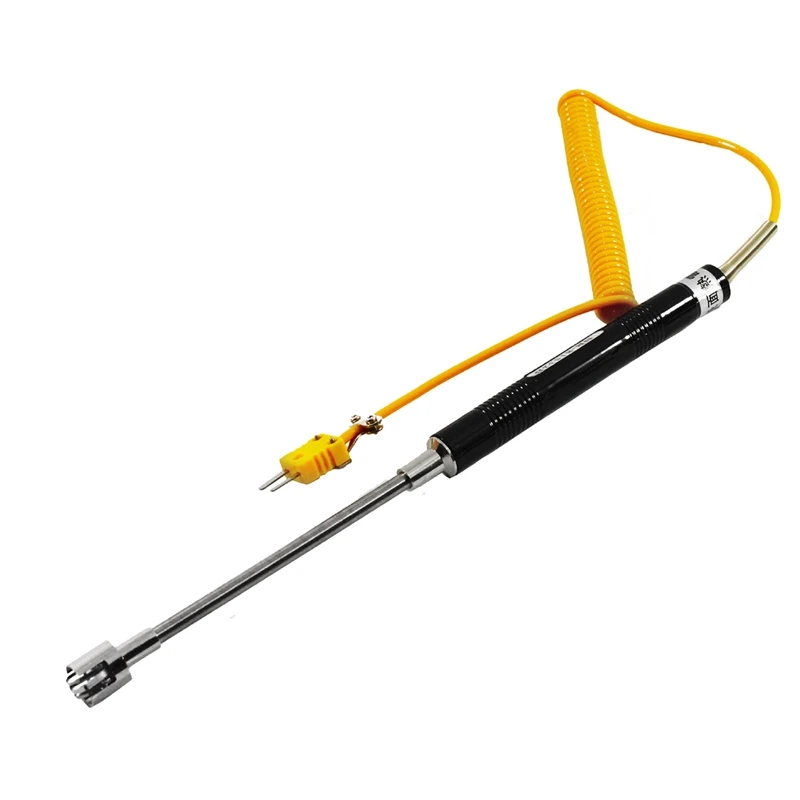 K Type Surface Thermocouple Temperature Probe Sensor Stainless Steel -58 To1472°F (-50 To 800°C) 6.6Ft 15Mm OD