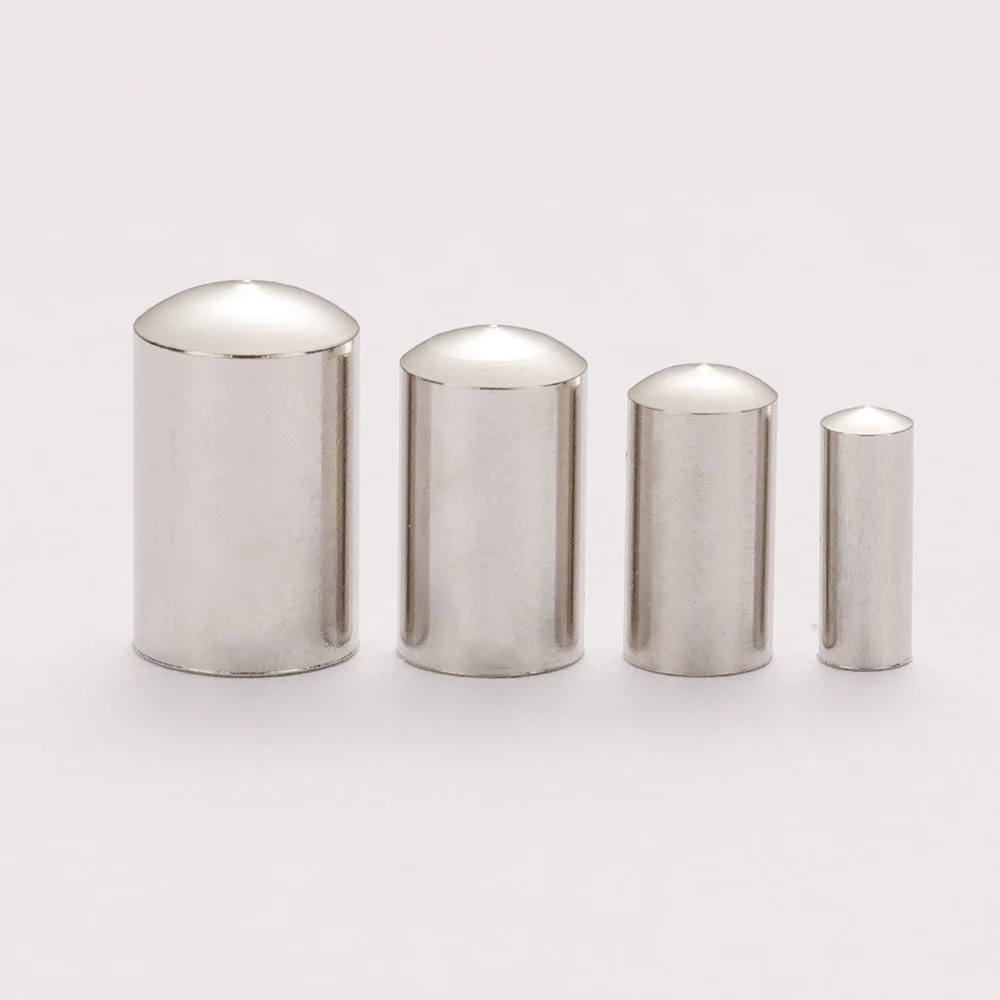 50pcs Stainless Steel Cord End Caps Crimp Clasps Fit 2mm-5mm Leather Rope DIY Bracelet Accessories For Jewelry Making Findings