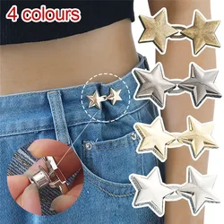 1pc Tightener Adjustable Waist Buckle for Jeans  No Sewing Required Star Button Adjuster for Pants and Skirts Waist