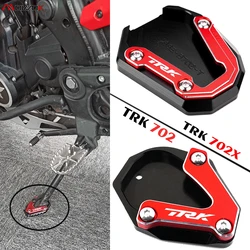 TRK 702 / 702X Benelli TRK702 tr2x 2x 2022 2023 için motosiklet aksesuarları CNC yan standı ayak büyütücü Kickstand destek pedi