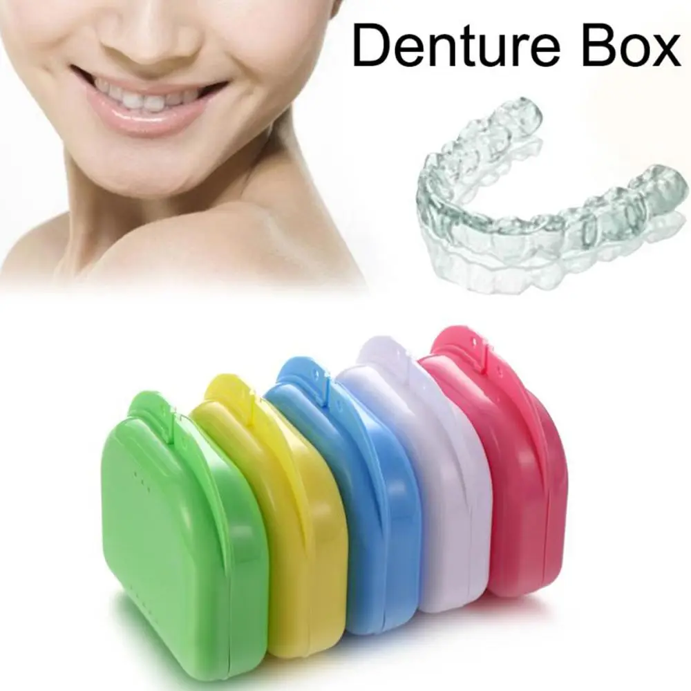 2pcs Dental Health Oral Care Teeth Brace Dental Mouth Guard Bruxism Splint Night Teeth Tooth Grinding Storage Case Sleeping Aid