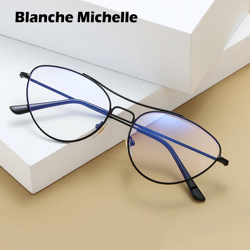 2023 New Cat Eye Anti Blue Light Blocking Glasses Women Vintage Computer Eye Glasses Customizable Myopia Glasses Oculos With Box