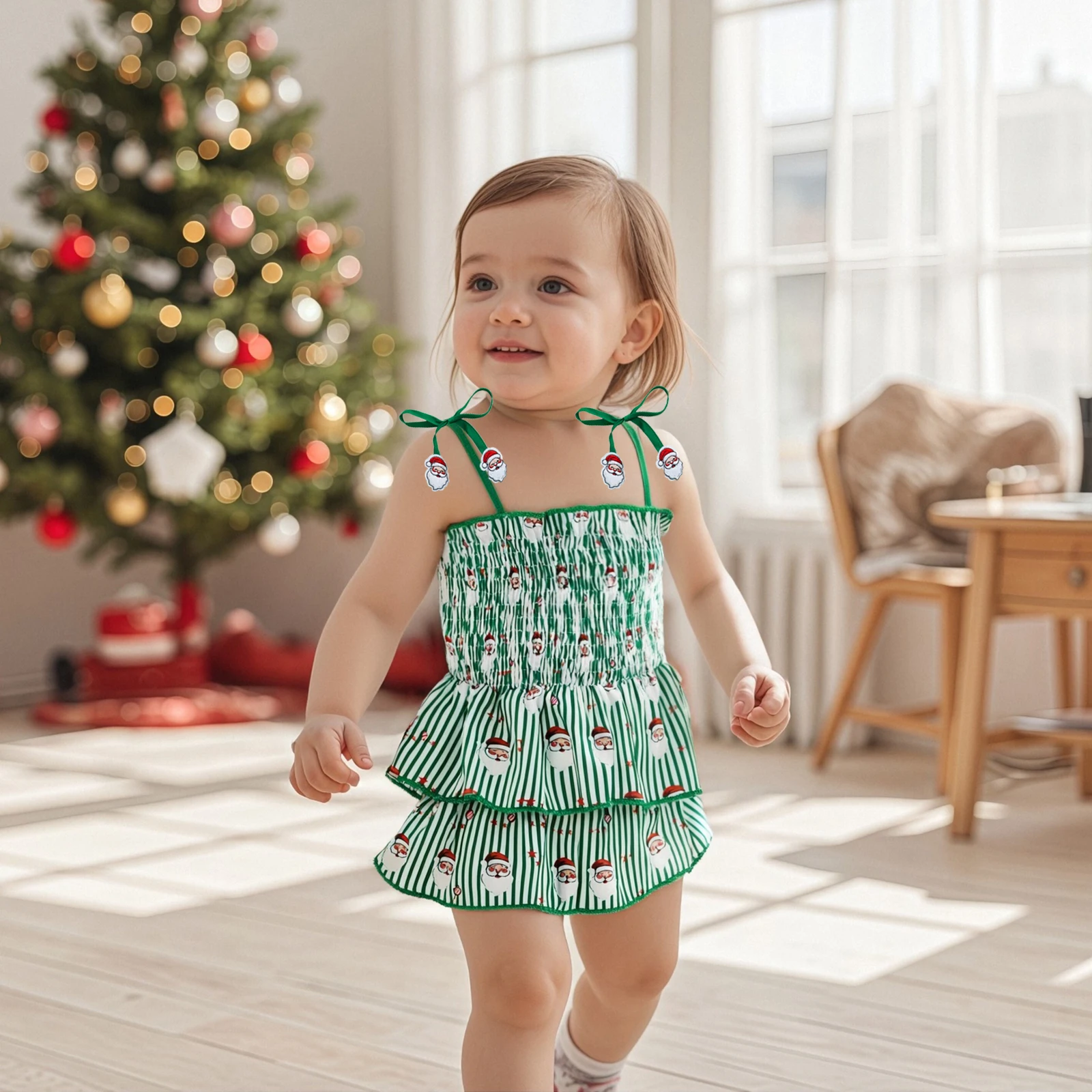 Baby Girl Christmas Romper Dre - Baby Xmas Clothing ulasan dan harga