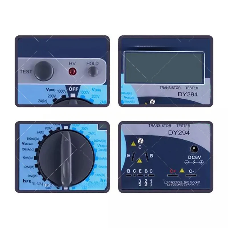 DY294 Multifunction Digital Transistor Analyzer Tester Semiconductor Diode Triode Reverse AC DC Voltage Capacitance FET
