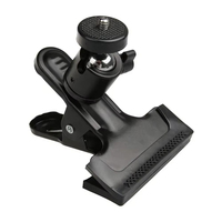 Metal Camera Clip Clamp Flash Holder Mount with 360 Swivel Photography Ball-Head 1/4\