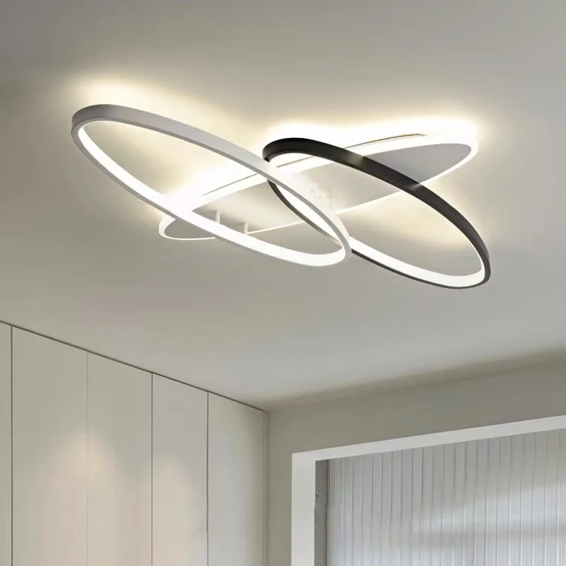 

New minimalist living room master bedroom ellipse ceiling light modern lobby dining room interior decoration lighting fixtures