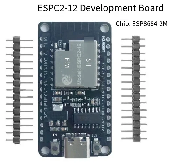 ESPC2-12 ESP8684 ESP32-C2 development board is compatible with WiFi and Bluetooth.