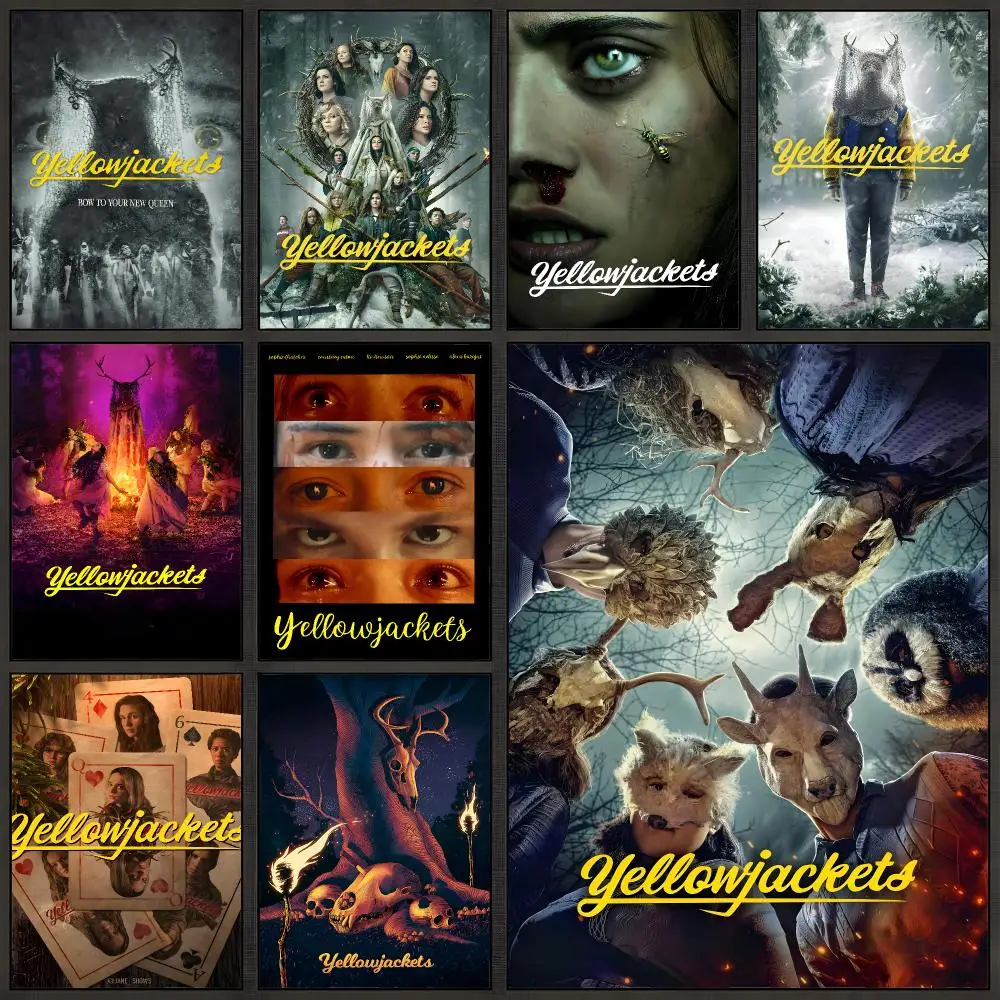 Series Yellowjackets Mystery Thriller Poster Peel And Stick Wall Art PP Waterproof HD Bedroom Living Room Home Decor Gift
