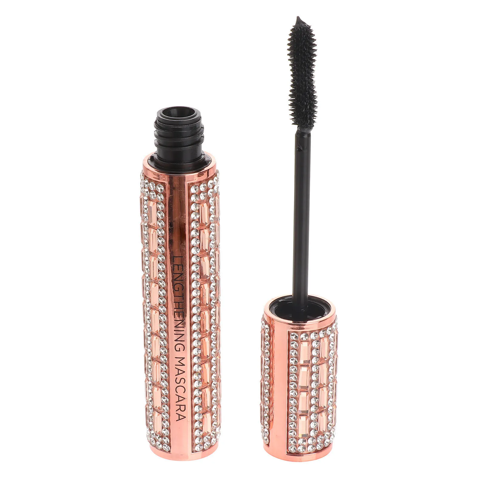 1 قطعة الماس ماسكارا لامعة مقاوم للماء رمش معطف للنساء سهلة إزالة التصميم لاش أداة كثيفة فائقة ماكياج المنتج