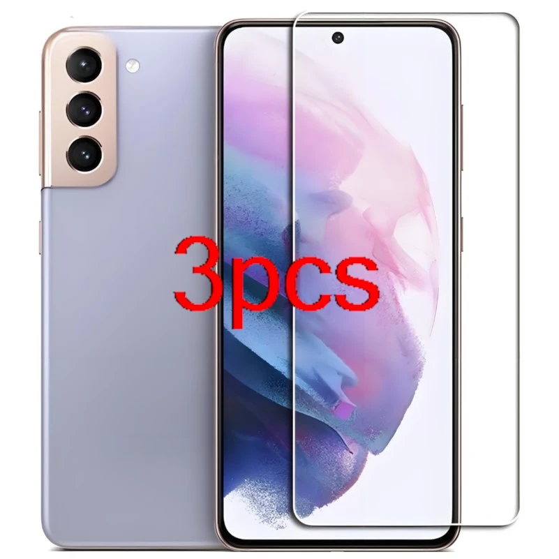 3PCS 9H HD Clear Tempered Glass For Samsung Galaxy S21 5G Protective Film ON SM-G991B G991U G991W G991N Screen Protector Cover