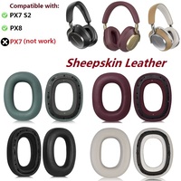 Genuine sheepskin Ear Pads For B&W Bowers & Wilkins PX8/PX7 S2/PX7 S2e Headphones Replacement Ear cushion Earmuffs Ear pillow