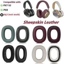 Genuine sheepskin Ear Pads For B&W Bowers & Wilkins PX8/PX7 S2/PX7 S2e Headphones Replacement Ear cushion Earmuffs Ear pillow