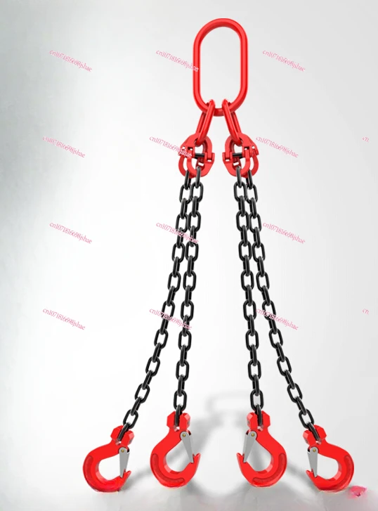 Lifting chain sling G80 manganese steel hook, ring hook combination iron chain sling Daquan